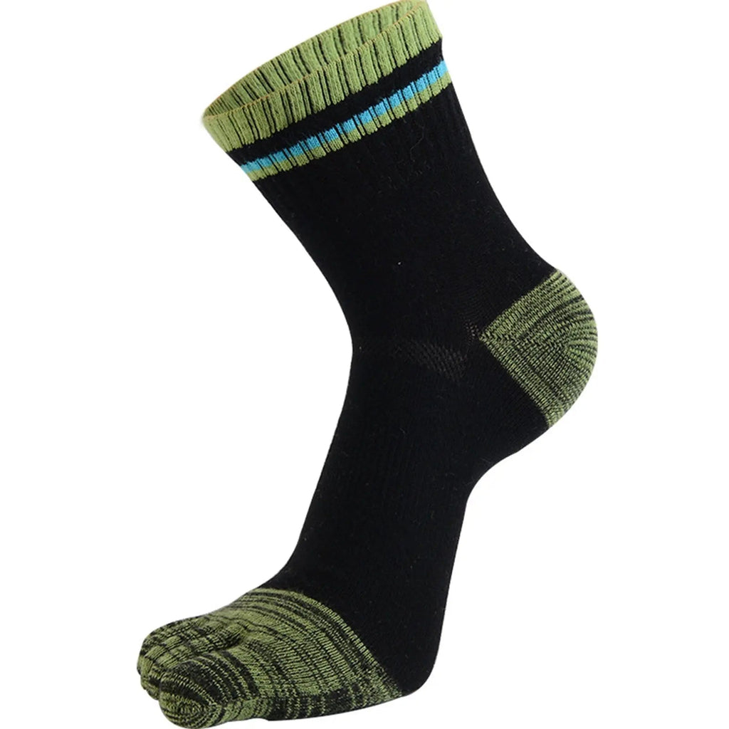Stripes Black Sports Toe Socks Gift Box