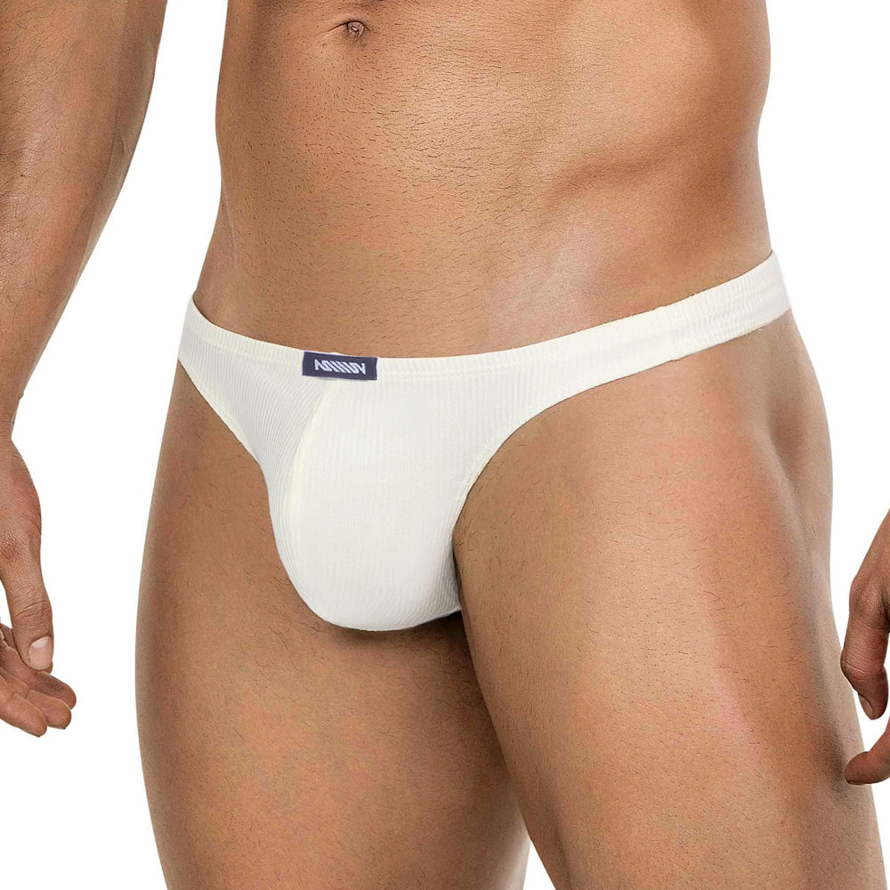 MetroMaleWear (M2W) Men's Rivera Thong White 6602-00