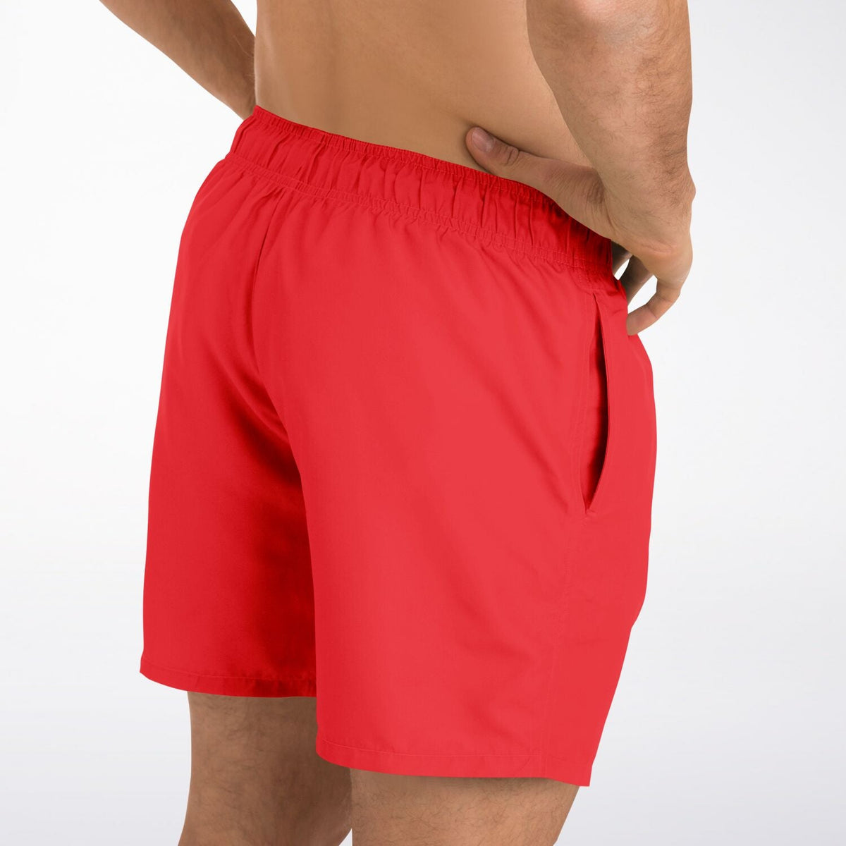 Maris Equi Hawkins Pool Life Guard Billy Costume Men's Mid-Length Swim Shorts