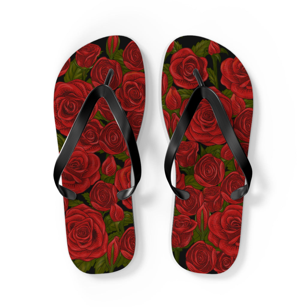 Maris Equi Men's Rozen Red Rose Flip-Flops