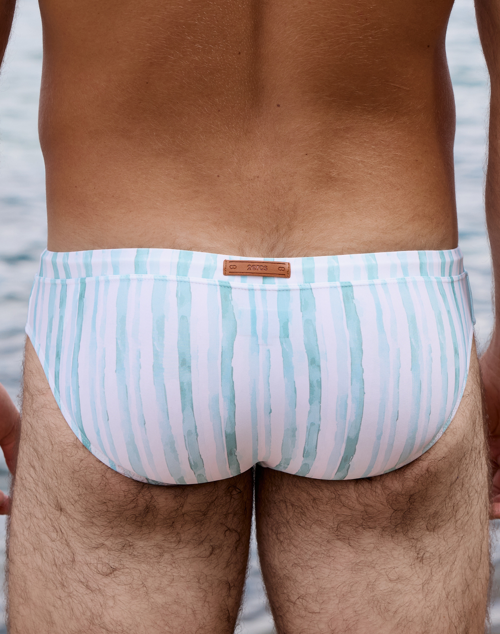 2EROS V30 Printed Swim Brief - Oceanus Blue