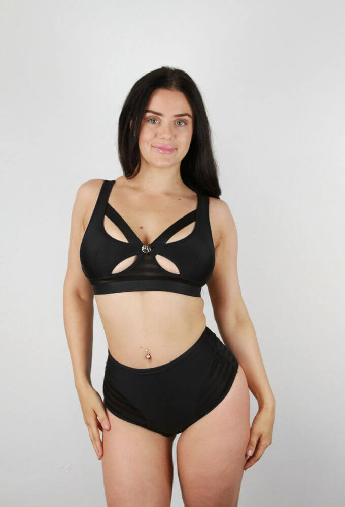 Alexis Mid Waist Booty Short BLACK | Pole Wear
