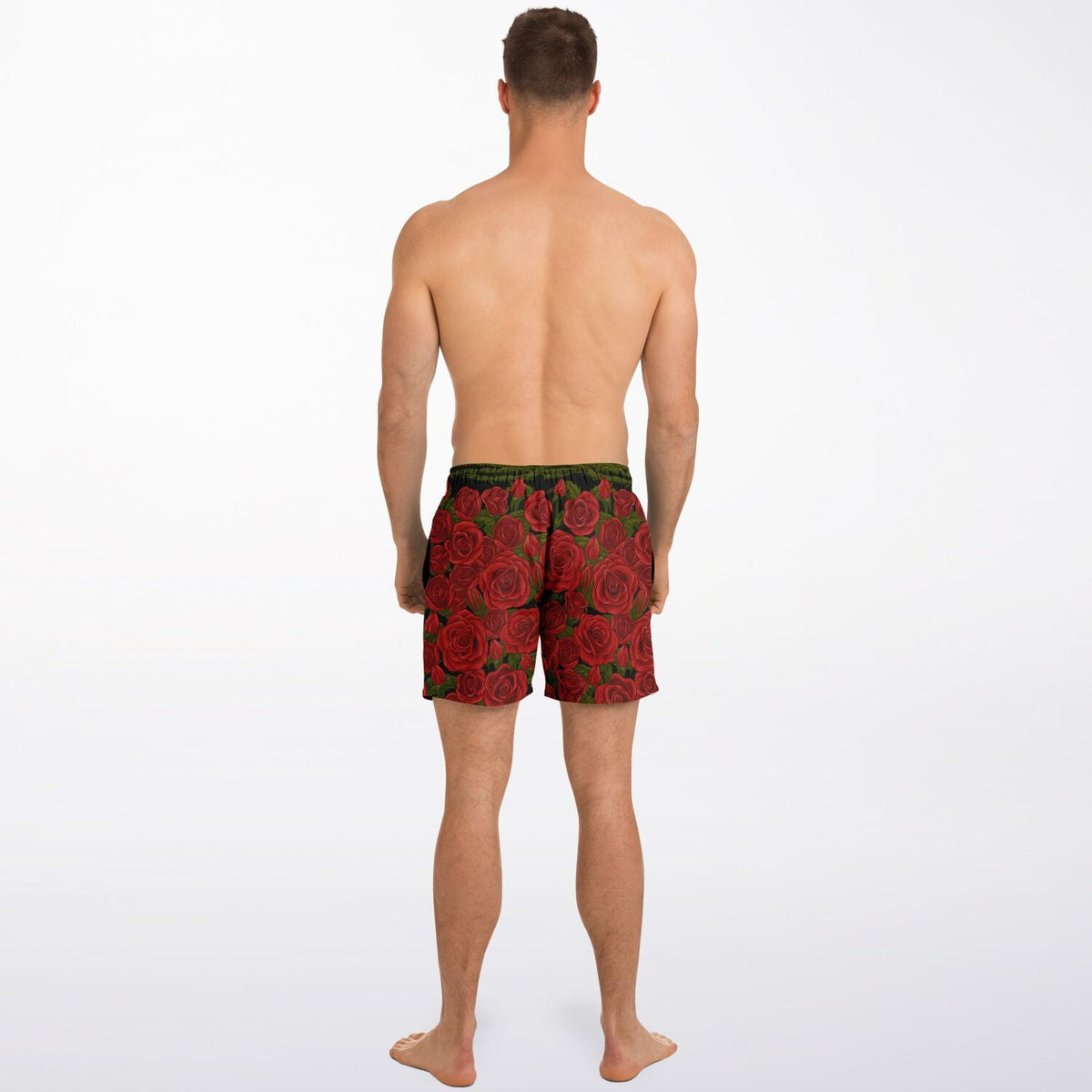 Maris Equi Rozen Red Rose Men's Swim Shorts