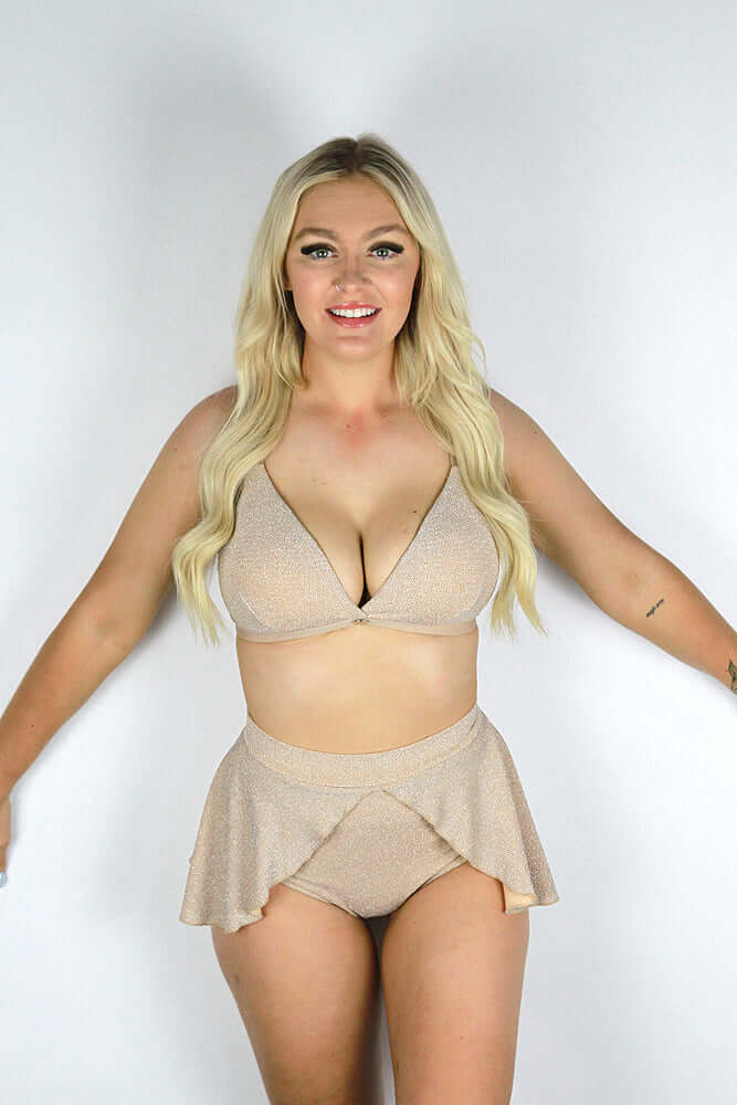 Glitteratti Plunge Bra Ivory