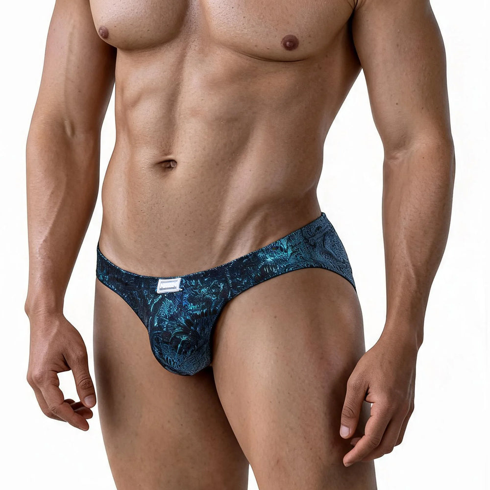 MetroMaleWear (M2W) Men's Pavo Real Bikini 7103-34