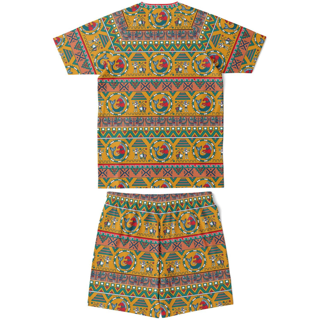 Maris Equi Aztec Shorts And Top Set For Men