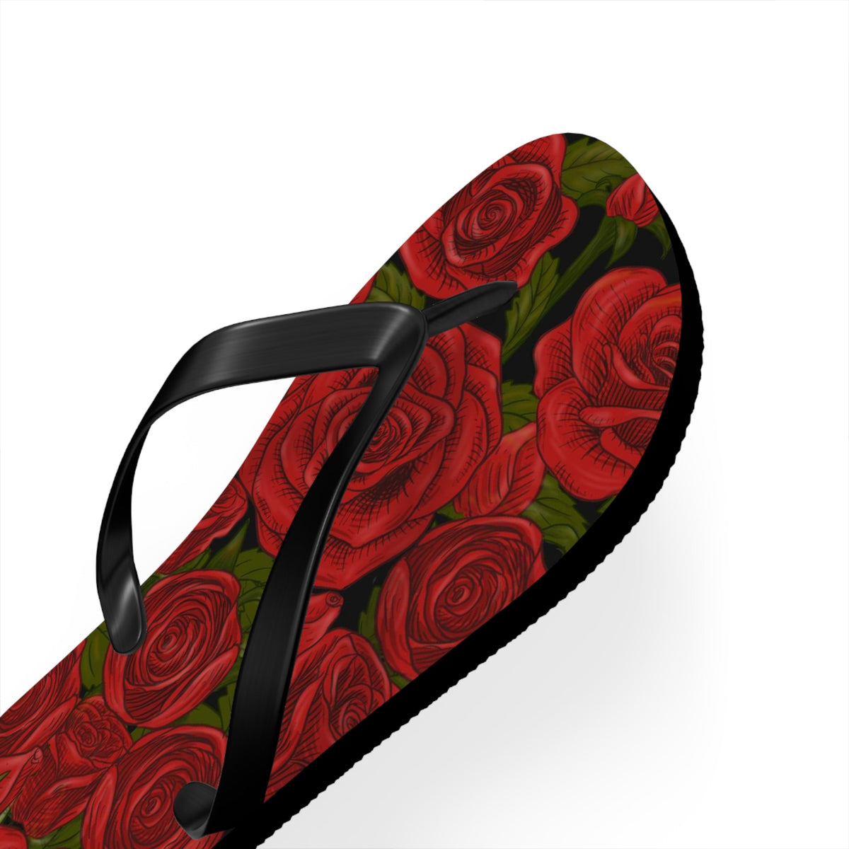 Maris Equi Men's Rozen Red Rose Flip-Flops