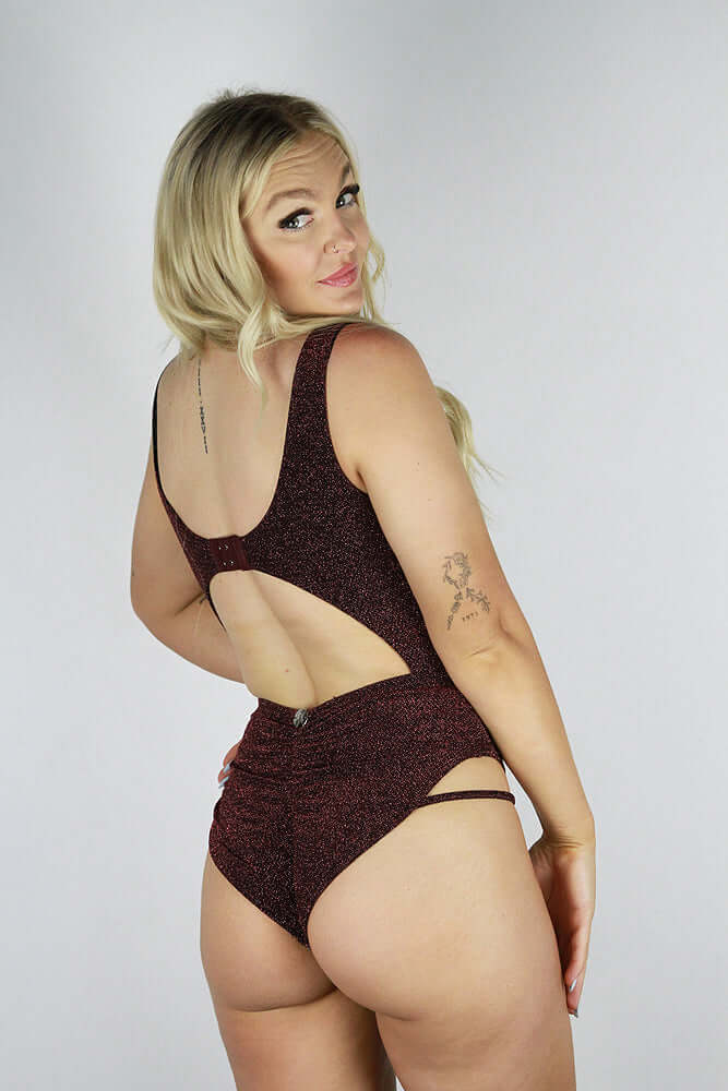 Glitteratti Knot Bodysuit Pink