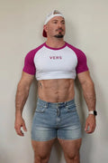 JJ Malibu Men's Muscle-Fit Crop Tee - Versatile