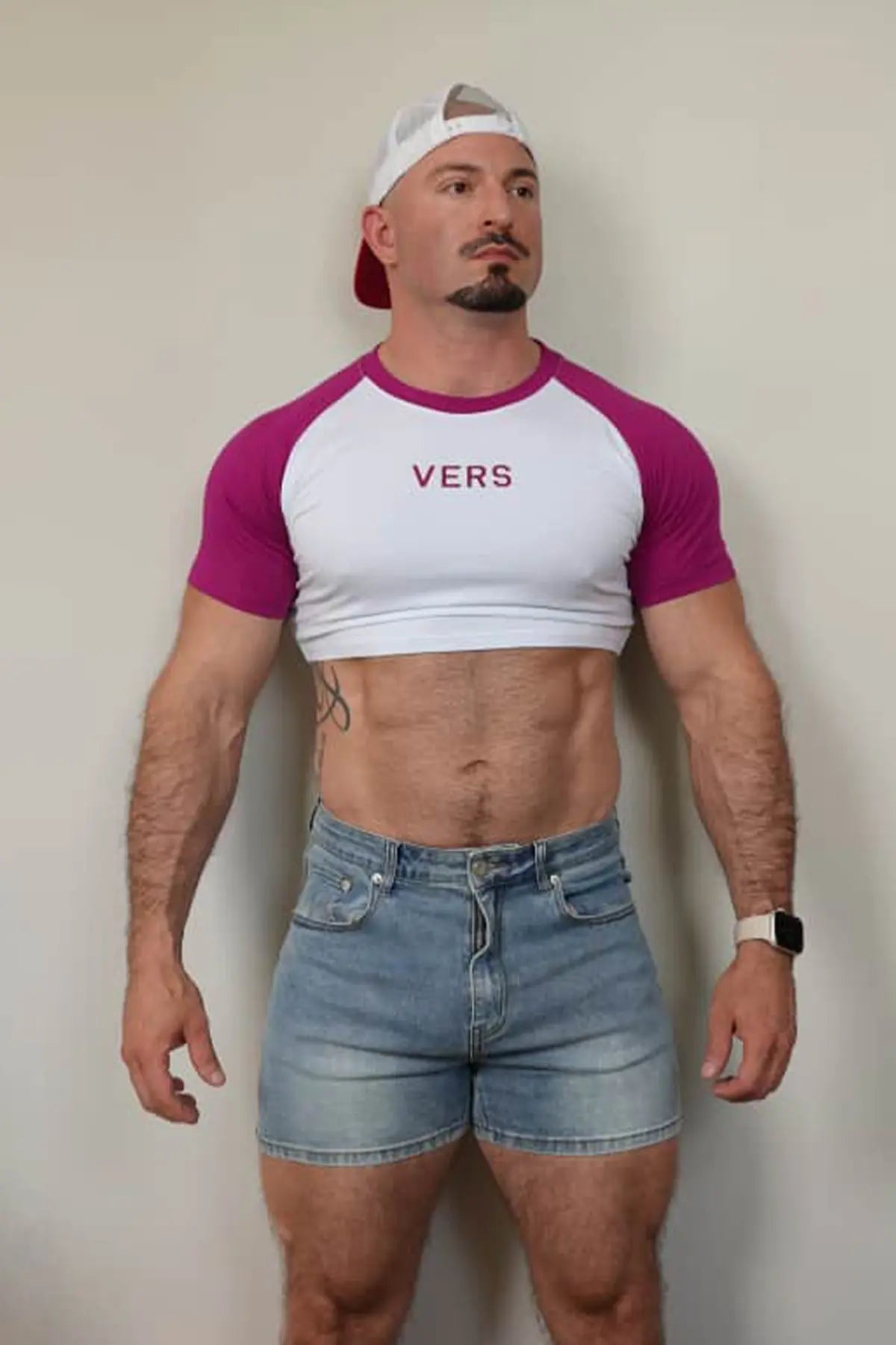 JJ Malibu Men's Muscle-Fit Crop Tee - Versatile
