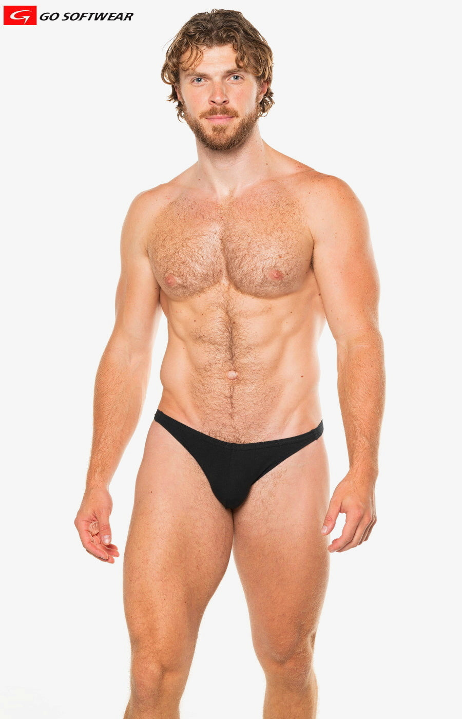 Go Softwear 2055 Men's T-back Thong - Black