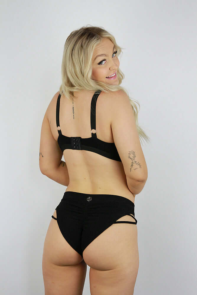 Glitteratti Plunge Bra Black