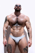 JJ Malibu Men's After-Hours Silky Seamless Briefs - Grey