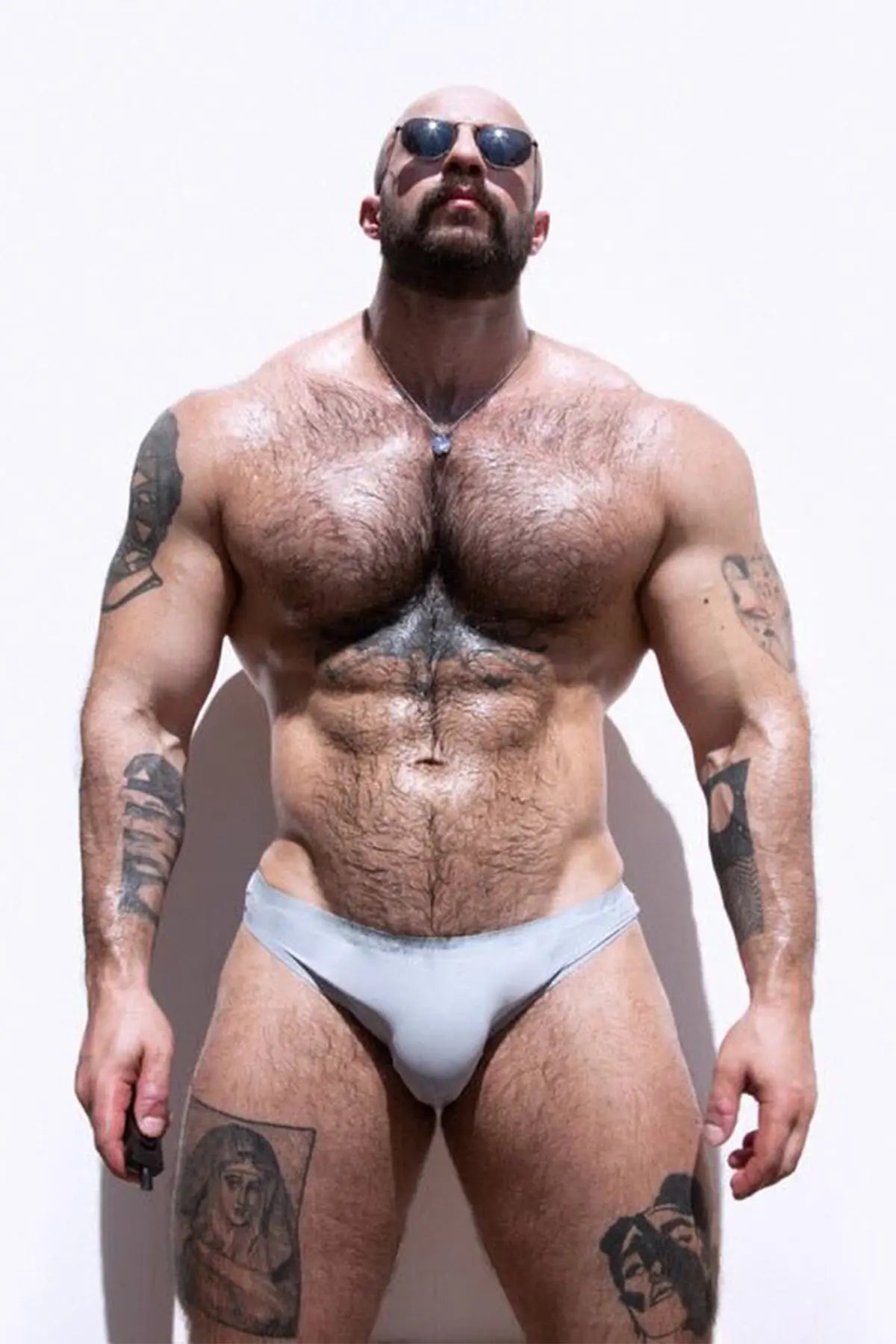 JJ Malibu Men's After-Hours Silky Seamless Briefs - Grey