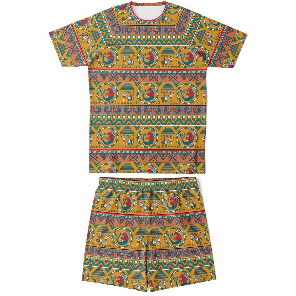 Maris Equi Aztec Shorts And Top Set For Men