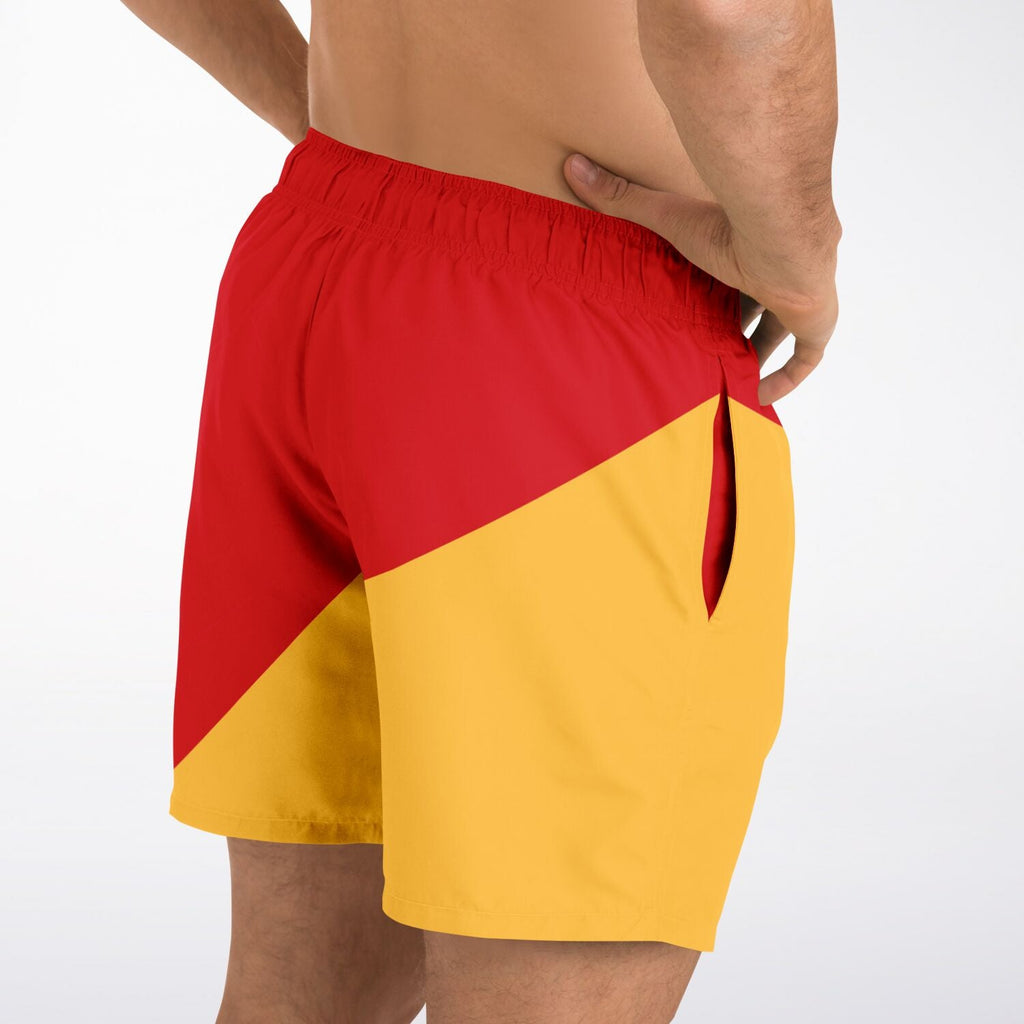 Maris Equi Signals Nautical Inspired Men's Swim Shorts - Man Overboard