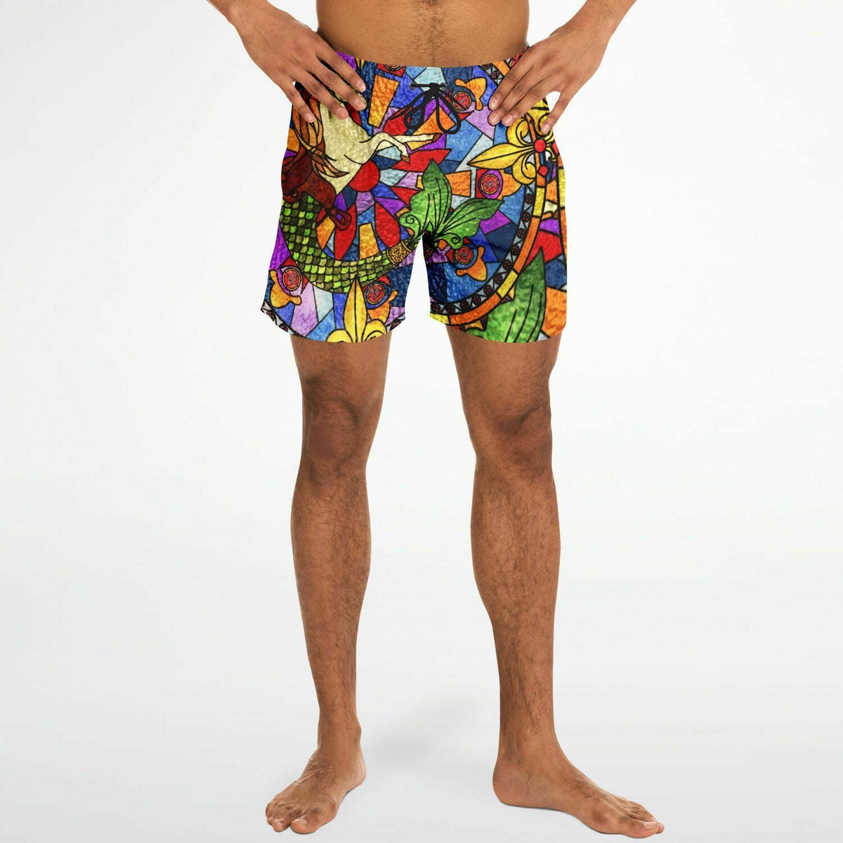 Maris Equi Stained Glass Seahorse Men's Swim Shorts