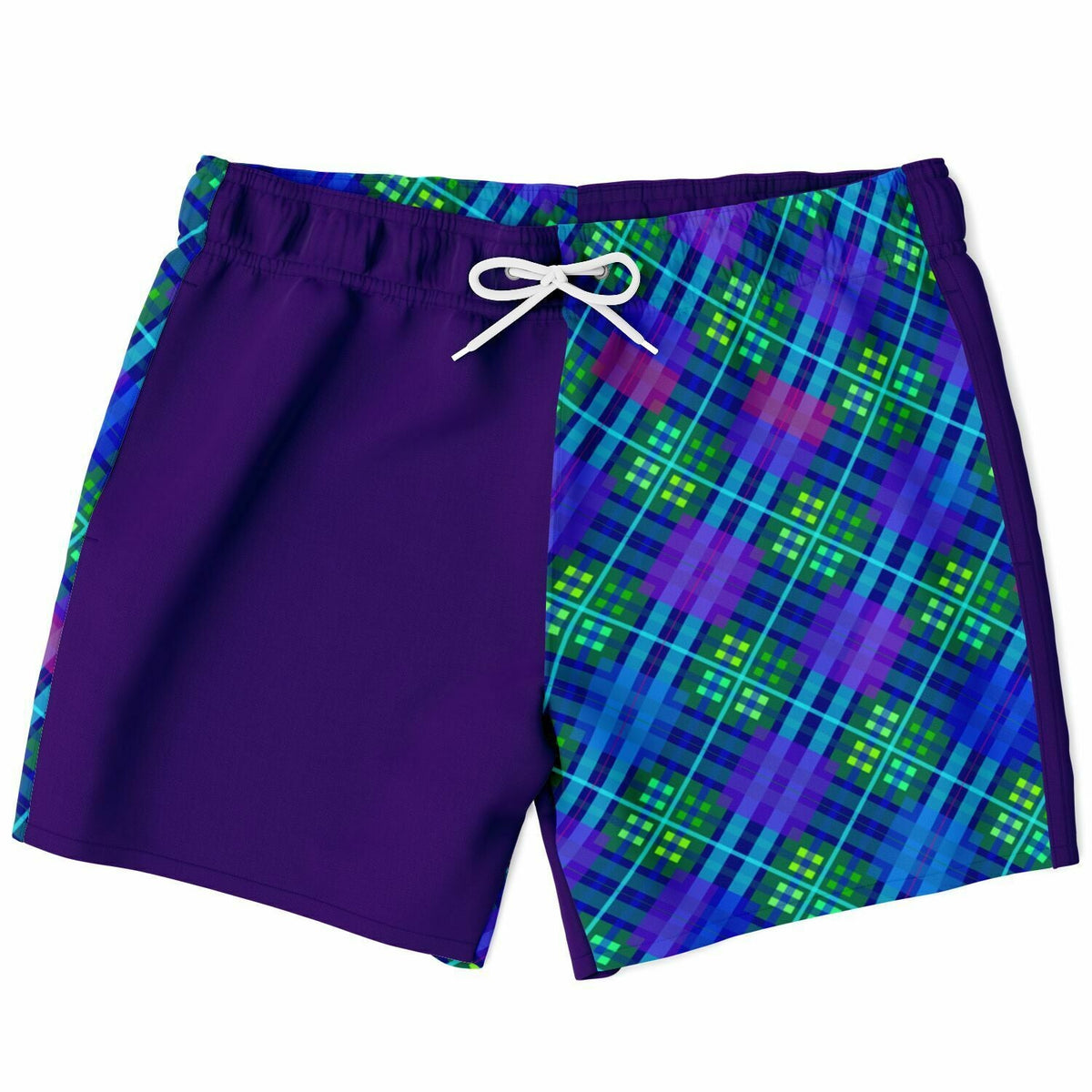 Maris Equi Blue Tartan Men's Swim Shorts