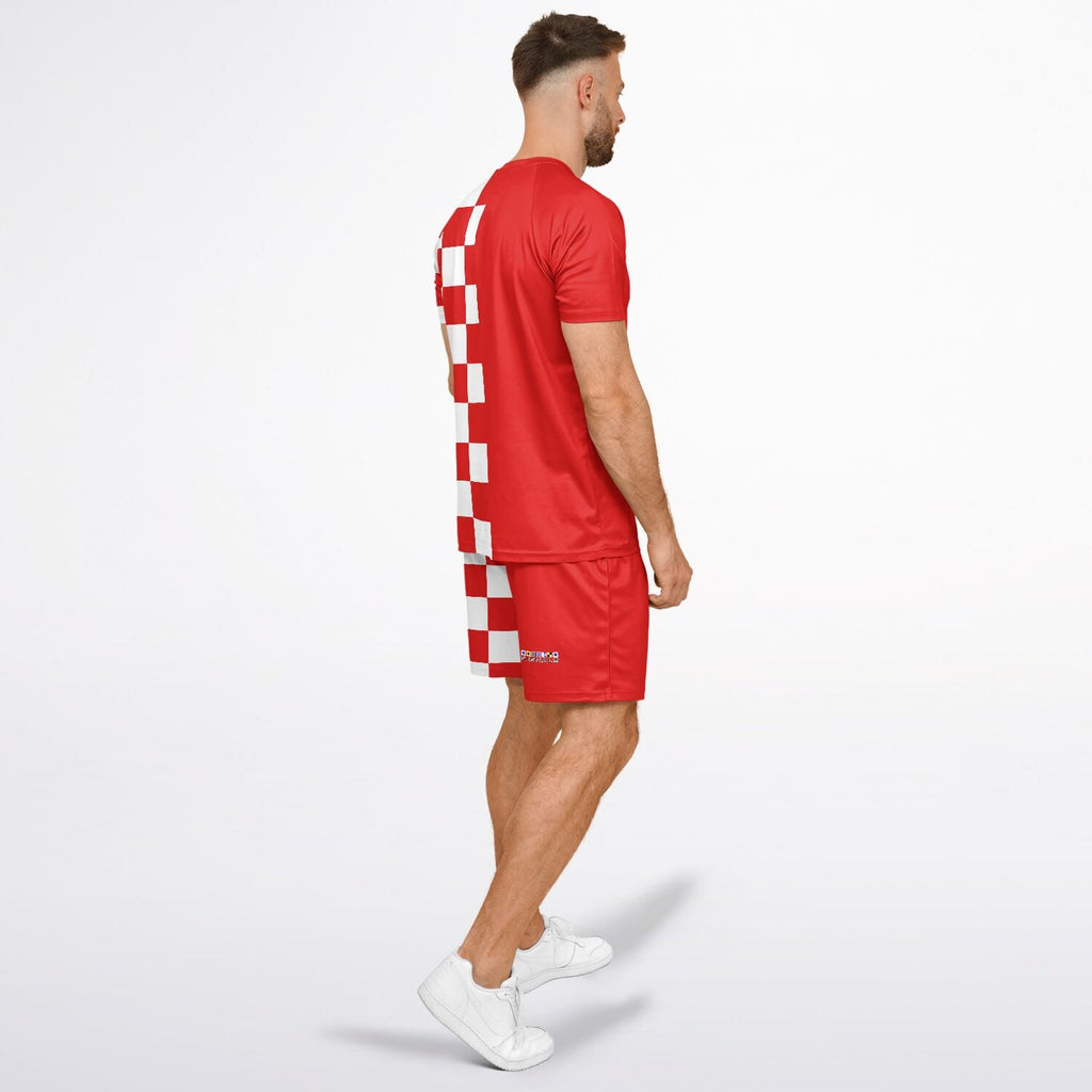 Maris Equi Men's Signals "DANGER" Nautical Signal Flag Inspired Shorts And Top Set