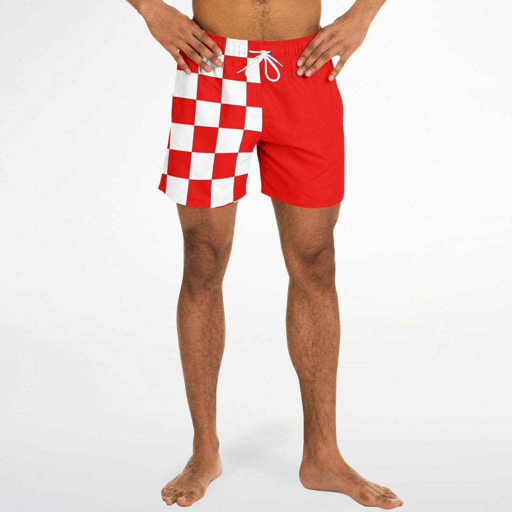 Maris Equi Signals Nautical Inspired Men's Swim Shorts - DANGER