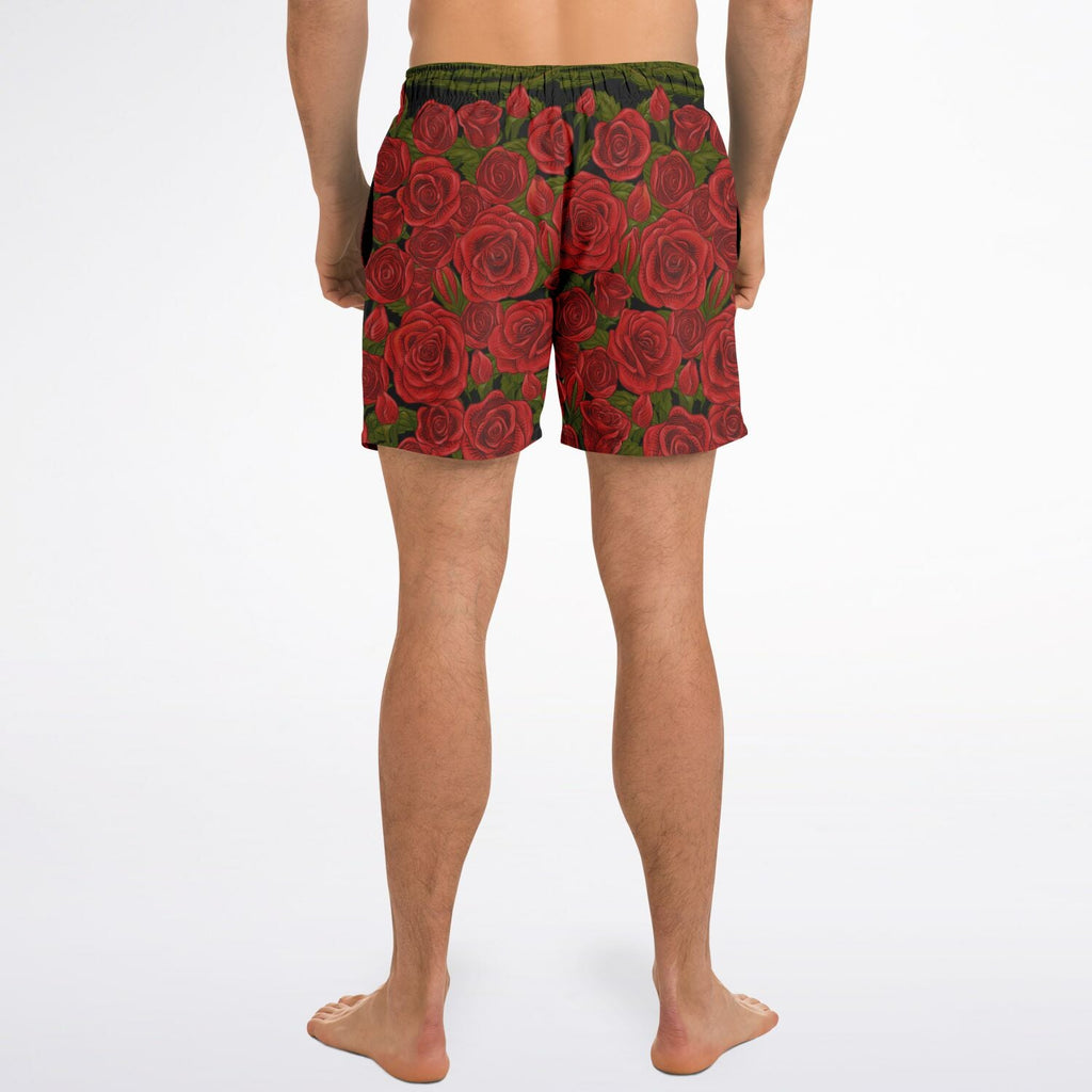 Maris Equi Rozen Red Rose Men's Swim Shorts