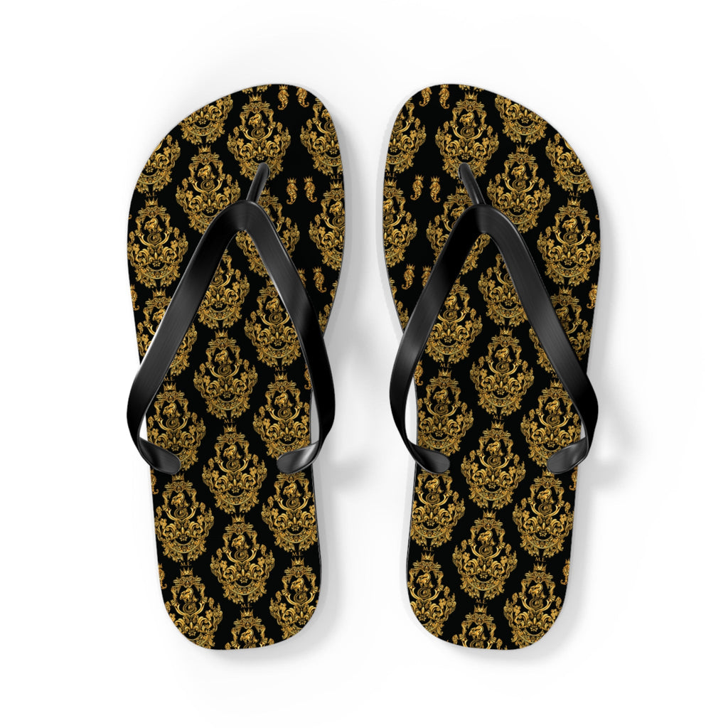 Maris Equi Men's Gold Baroque Flip-Flops