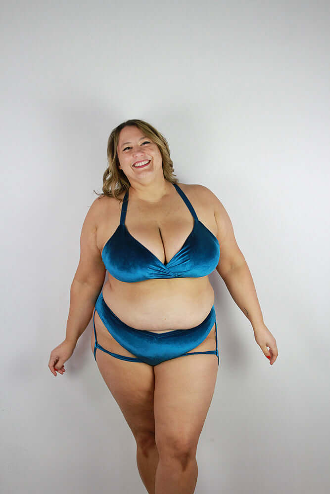 Verona Velvet Waist Short Teal