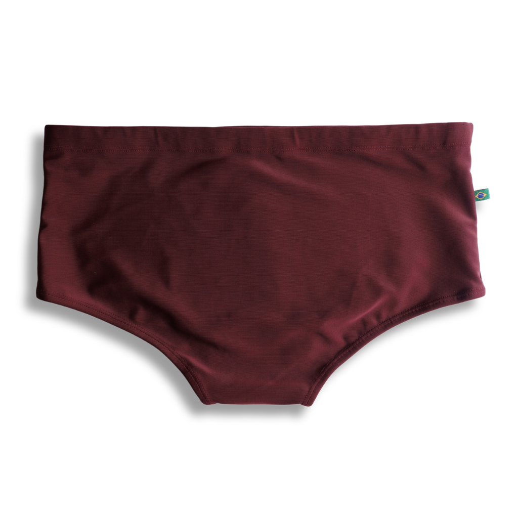 CA-RIO-CA Barolo burgundy solids  Men's Swimming Sunga - Beachwear for Men