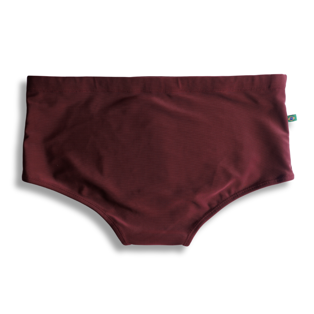CA-RIO-CA Barolo burgundy solids  Men's Swimming Sunga - Beachwear for Men