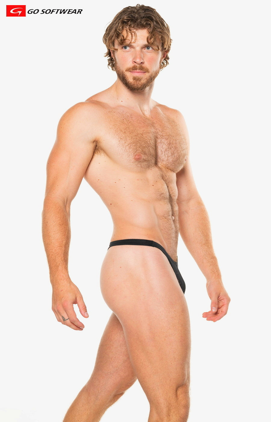 Go Softwear 2055 Men's T-back Thong - Black