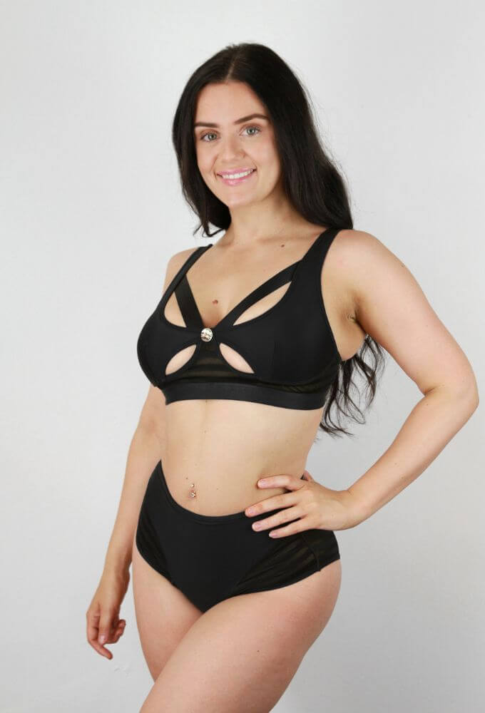 Alexis Butterfly Bralette BLACK
