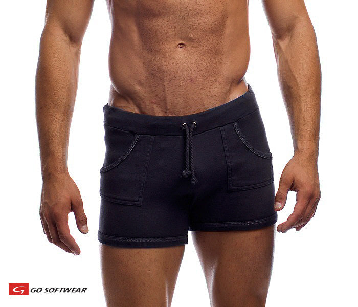 Go Softwear 4641 Men's 9" Sport Short w/Pockets - Charcoal