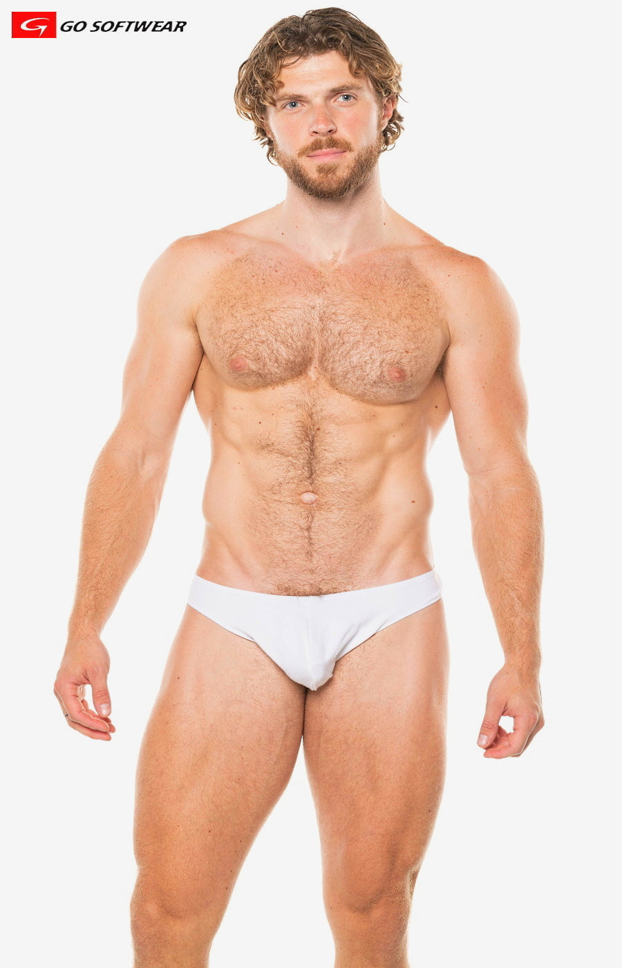 Go Softwear 2076 Men's Backless Thong - White