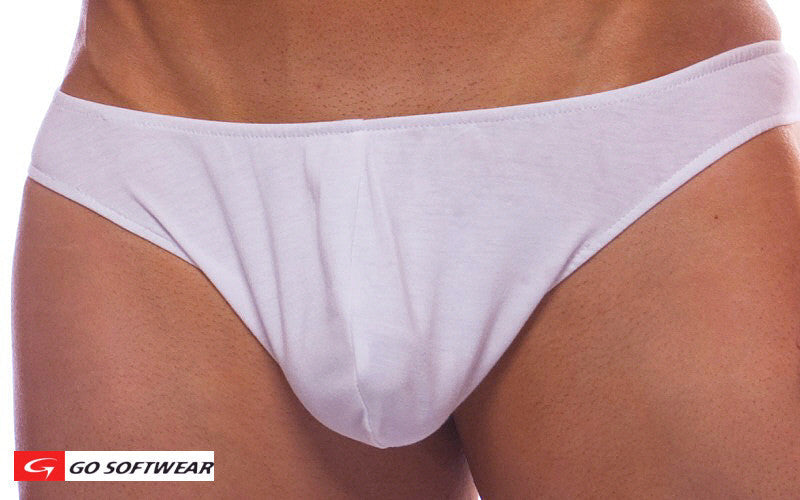 Go Softwear 2059 Men's Cock Ring Thong - White
