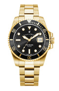 JDM Swiss-Made Pro Scuba 43 Gold and Black Watch