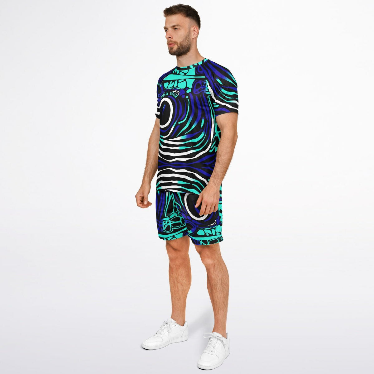 Maris Equi Angelfish Print Shorts And Top Set For Men