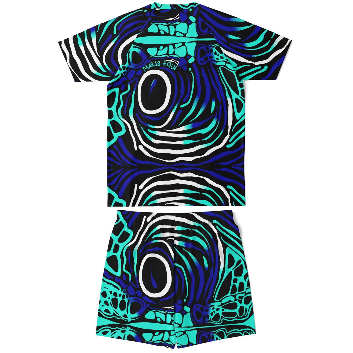 Maris Equi Angelfish Print Shorts And Top Set For Men