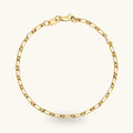 Figaro Chain Bracelet | 9ct Solid Gold