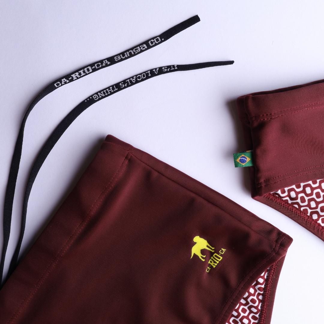 CA-RIO-CA Barolo burgundy solids  Men's Swimming Sunga - Beachwear for Men