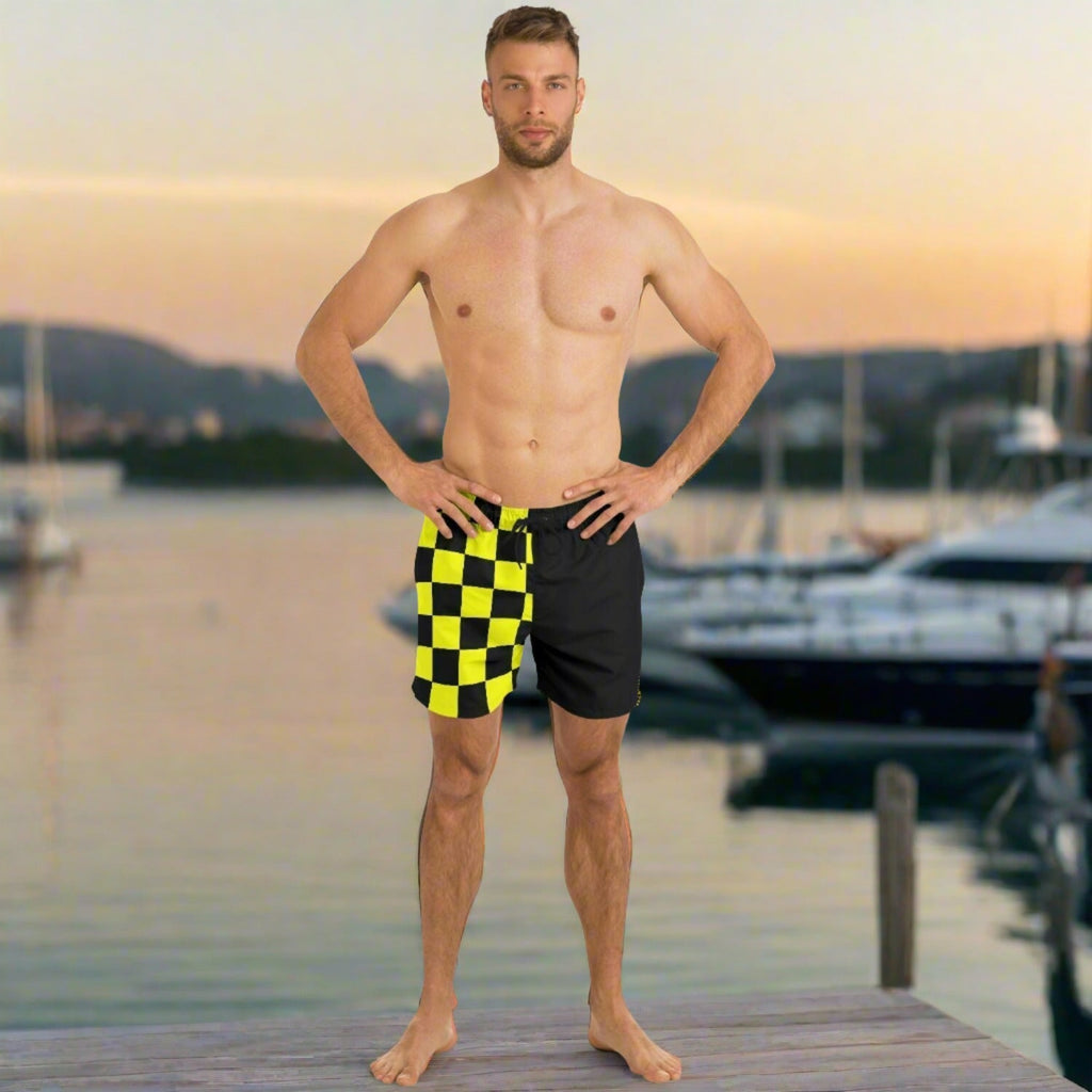 Maris Equi Signals Nautical Inspired Men's Swim Shorts - STOP