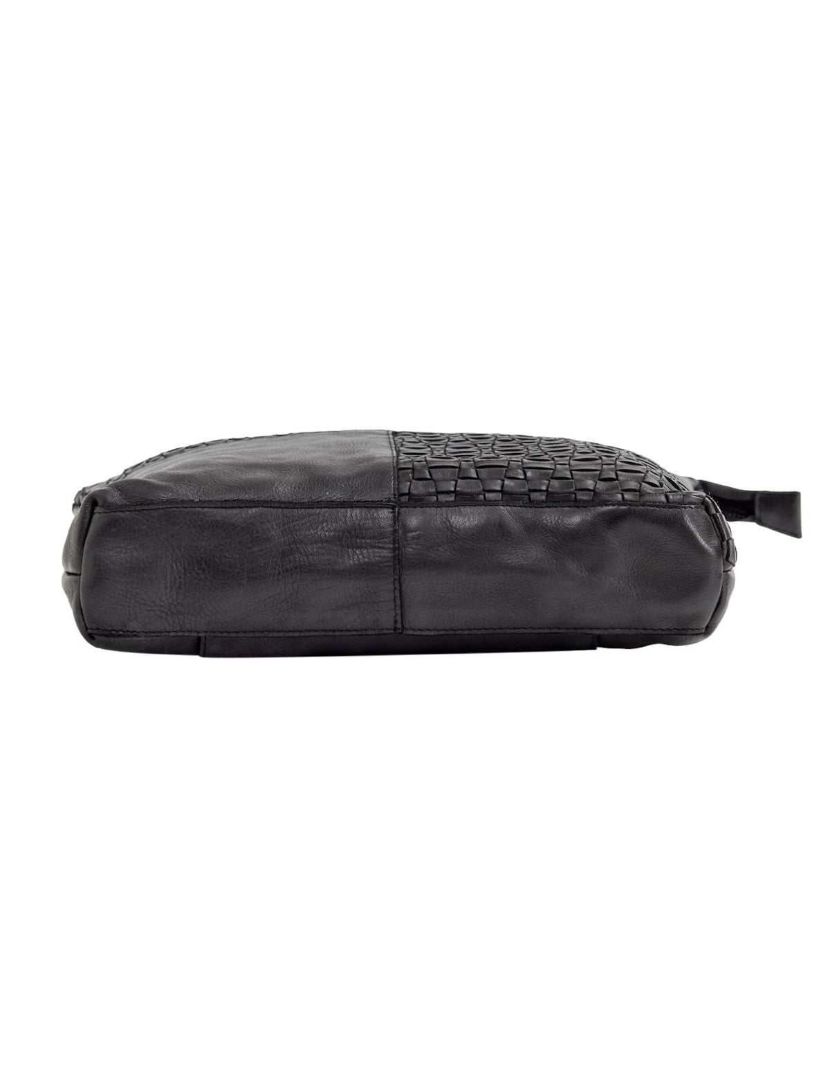 LONGREACH PANELLED LEATHER  TOTE BAG- A-0002-BLACK- NEW IN