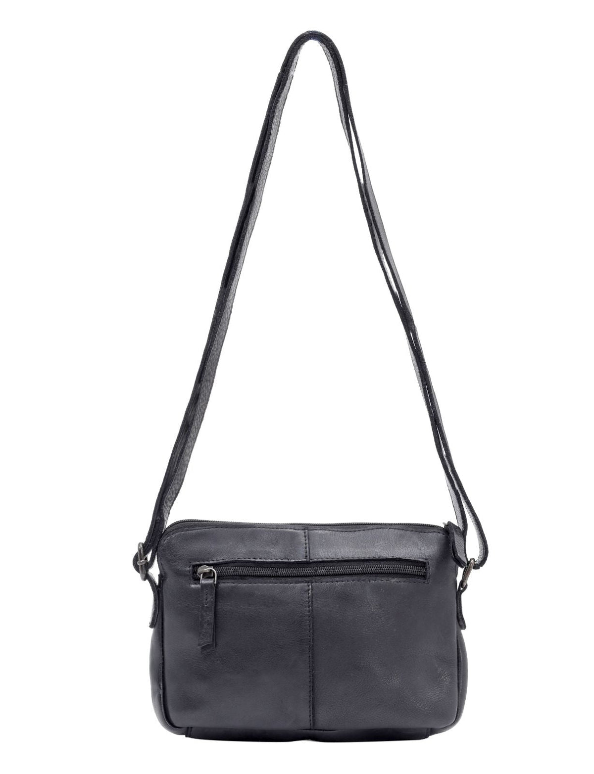 BROOME SML LEATHER XBODY BAG- A-0005-BLACK- NEW IN