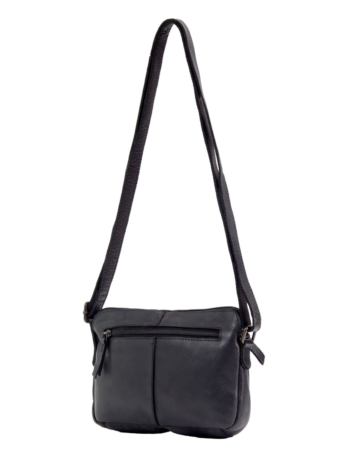 BROOME SML LEATHER XBODY BAG- A-0005-BLACK- NEW IN