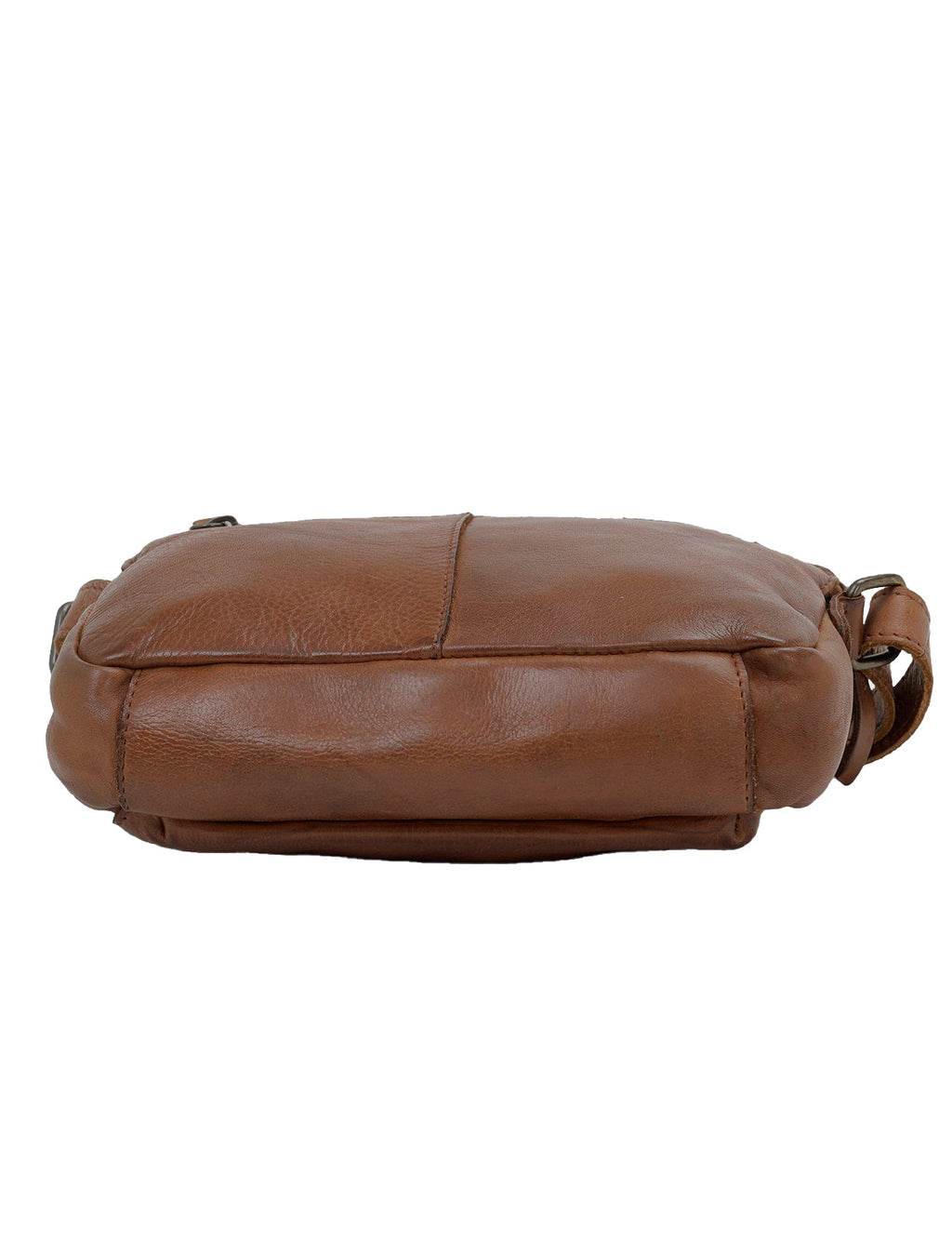 BROOME SML LEATHER XBODY BAG- A-0005-COGNAC- NEW IN