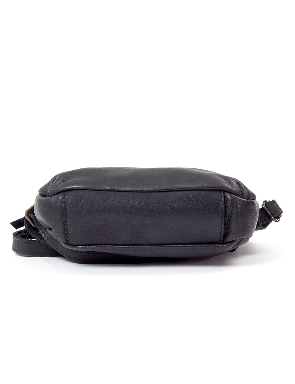 BONDI SML LEATHER XBODY BAG- A-0006-BLACK- NEW IN