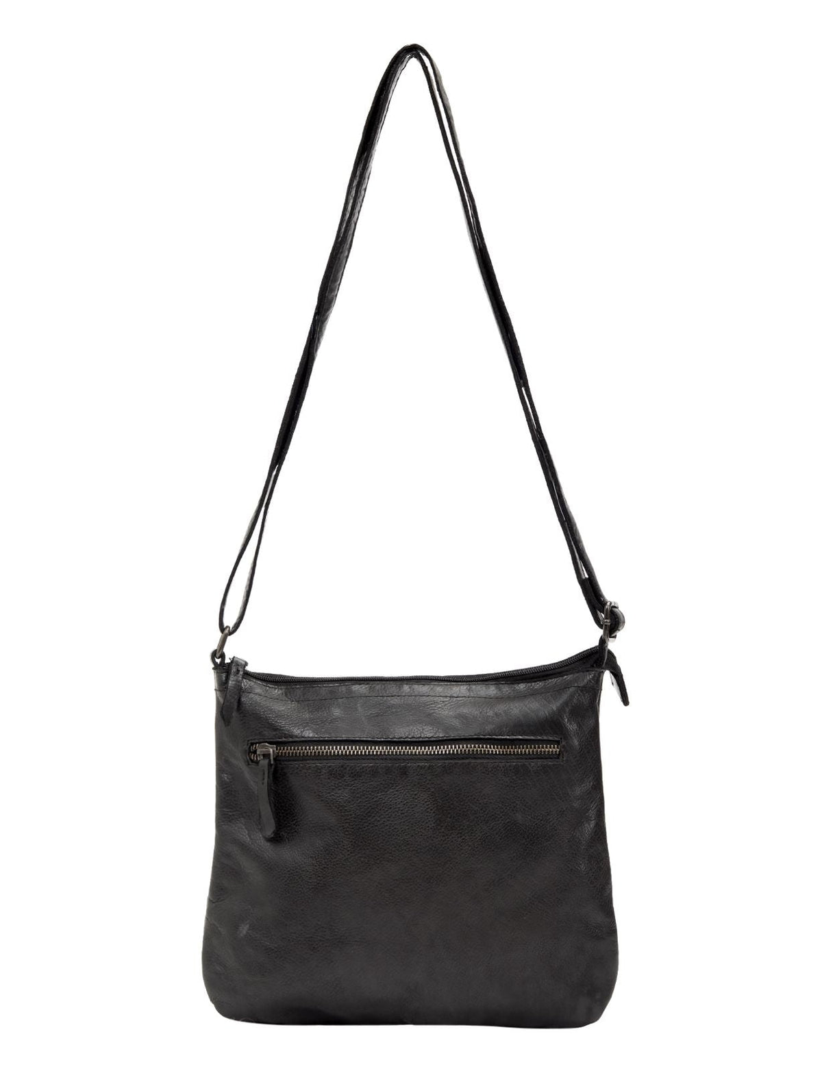 TENTERFIELD LGE LEATHER XBODY BAG- A-0007-BLACK- NEW IN