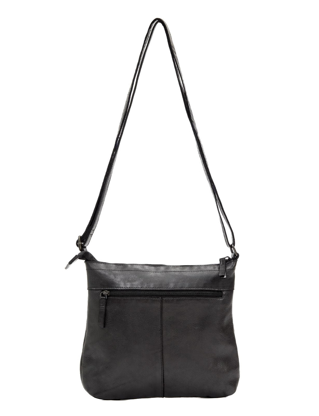 TENTERFIELD LGE LEATHER XBODY BAG- A-0007-BLACK- NEW IN