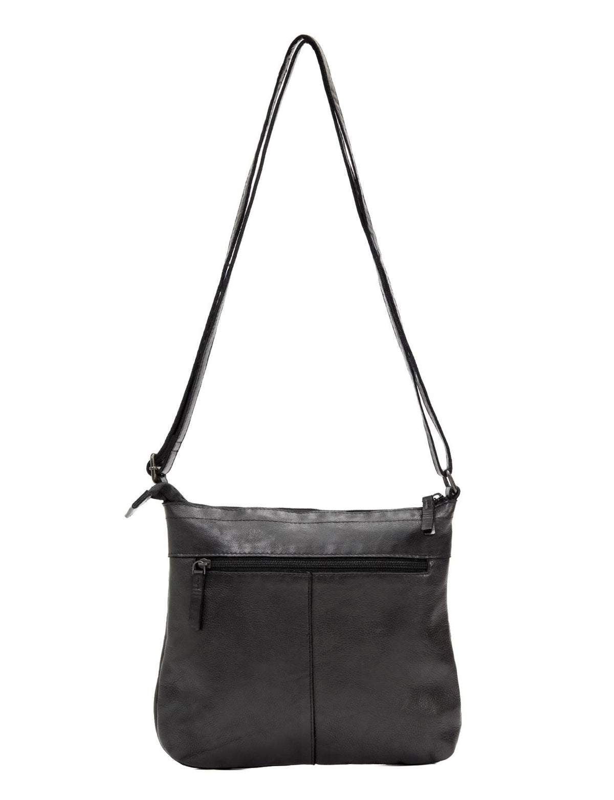 TENTERFIELD LGE LEATHER XBODY BAG- A-0007-BLACK- NEW IN