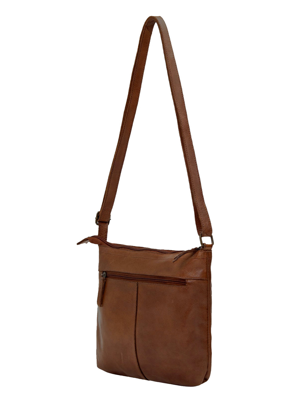 TENTERFIELD LGE LEATHER XBODY BAG- A-0007-COGNAC- NEW IN