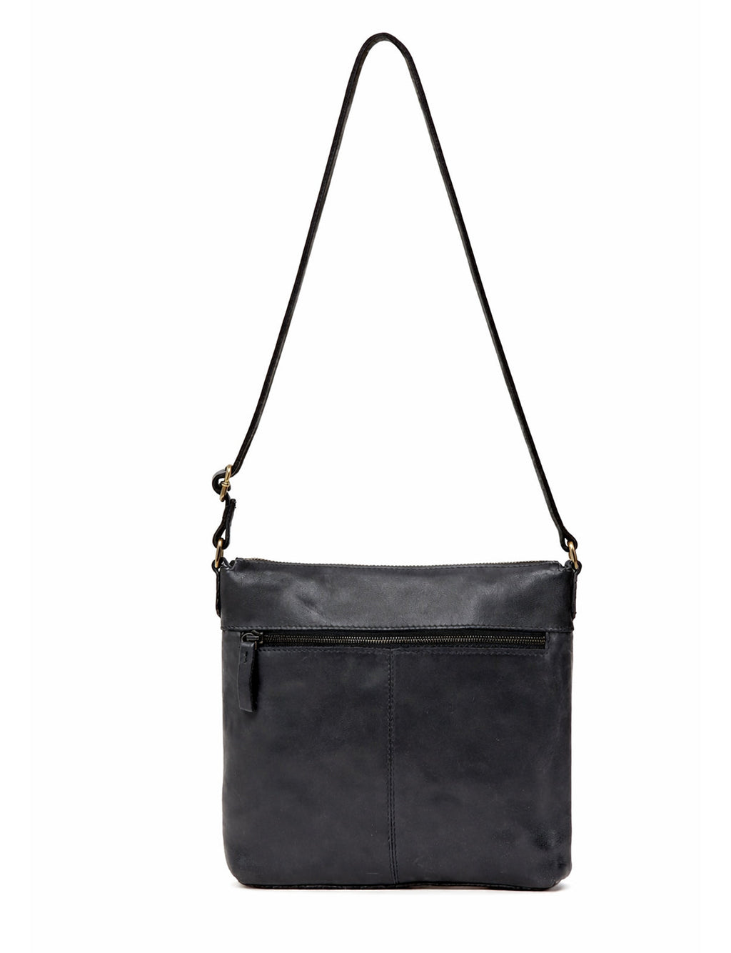 ARMIDALE WOVEN DETAIL LEATHER XBODY BAG- A-0011-BLK- NEW IN